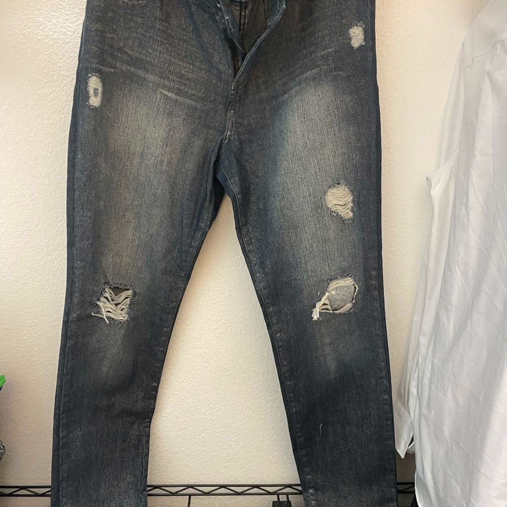 New York & Company Soho Dark Blue Leggings